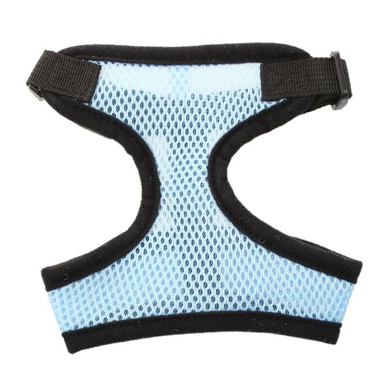 Harness vest Leash S Light blue for cats dogs animals Pet U3S9
