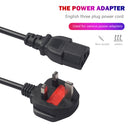 1.8m 3-Prong AC Power Cord Cable UK Plug 10A 110-220V for Laptop PC Adapter