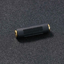 2pcs 3.5mm Jack Female to Female Audio Coupler Adapter Converter Connector