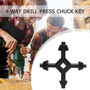 4 Way Electric Drill Press Chuck Key Size 3/8" & 1/2" Chucks Combination Hand