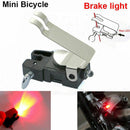 Red LED Bicycle Brake Light Bike Safety Warning Lamp Indicator Light Waterproof