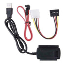 USB 2.0 to SATA IDE Hard Drive Cable for HD HDD Adapter W Power 18Mar27