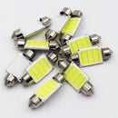 2x COB 39mm White Festoon Interior Dome LED Reading Light Car Xenon Bulbs Lamp