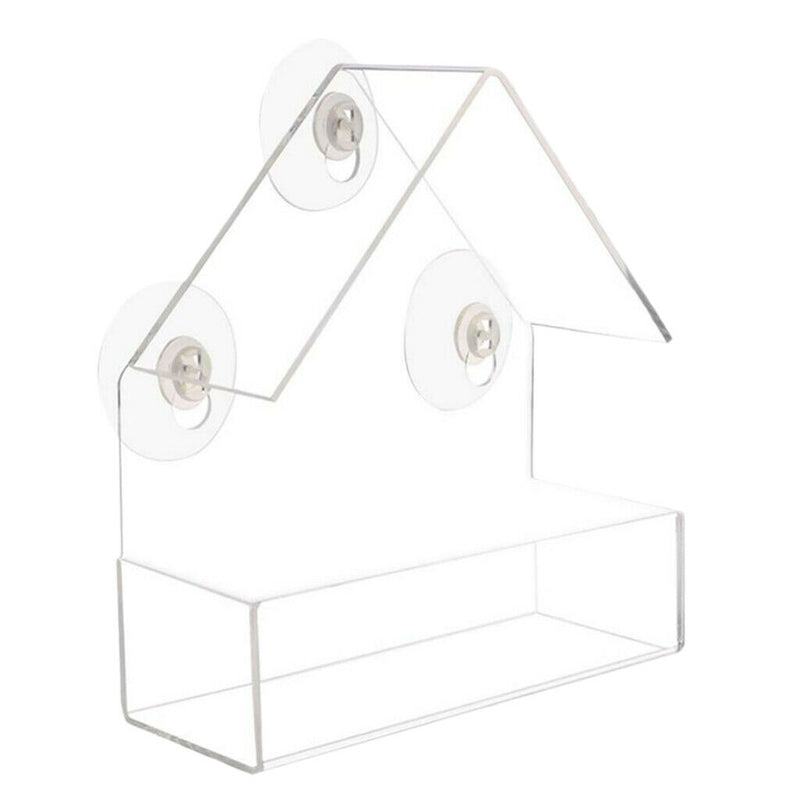 Pet Bird Pigeons Water Food Feeder Bird Cage  Feeding Box W/Suction Cups