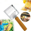 Stainless Steel Tines Uncapping Fork and Scraper Wooden Handle- Beekeeping