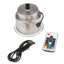 Stainless Steel Cups Drink Holder w/ LED Light & Drain for Marine Boat RV Yacht