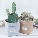 Durable Nordic Storage Folding Flower Pot Felt Desktop Storage Fleshy Flower  Hn