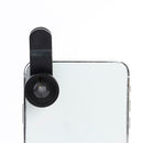 5 in 1 Wide Angle Macro Fisheye 2X Lens Polarizer Mobile Phone Set (Black) A