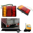 2Pcs/Set Trailer Lights LED 12V Tail Brake Rear Stop Turn Lamps Signal Indi W1A0
