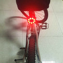 9 LED Bicycle Diamond Tail Light Waterproof Safety Bike Rear Warning Light Lamp