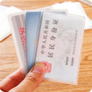 10X PVC Credit Card Holder Protect ID Card Business Card Cover Clear Frosted Z