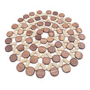 Hollow Bamboo Trivets Wood Trivets for Table  for Kitchen Dia 22cm