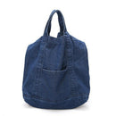 Denim Slouch Bag Casual Jean Fabric Handbag Leisure Korean Style Fashion Ja