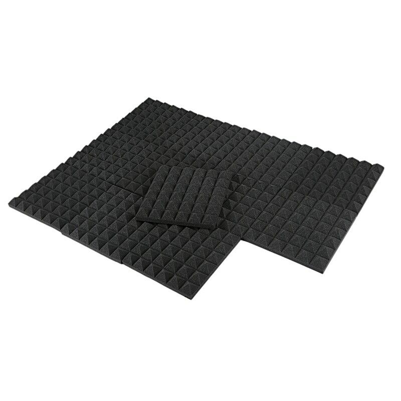 Charcoal Acoustic Foam Tiles Soundproofing Foam Panels Studio Sound Padding