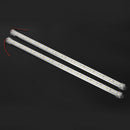 2 Pcs Aluminum Alloy Rigid LED Strip Rod Light Waterproof 12V 50CM white F2T6