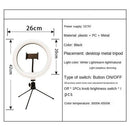 10" LED Ring Light Dimmable Lighting Kit Phone Selfie Tripod Makeup Live Lamp