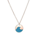 Blue Ocean Necklace Beach Surfer Jewelry Blue Wave Necklace New
