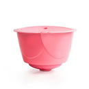 Stainless Steel Reusable Coffee Capsule Cup Filter for Dolce Gusto (Pink) A