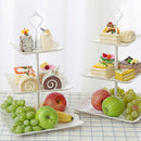 Europe Tray Plastic Serving Platter Cake Stand Traydessert Tray Square Cand