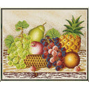 1 Set Cross Stitch Starter Kit, Full Range of Embroidery Starter Kit with Fruits