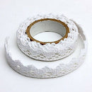 1x Decoration Band Christmas Ribbon Lace Wedding Gift on 1.8 * 170cm White