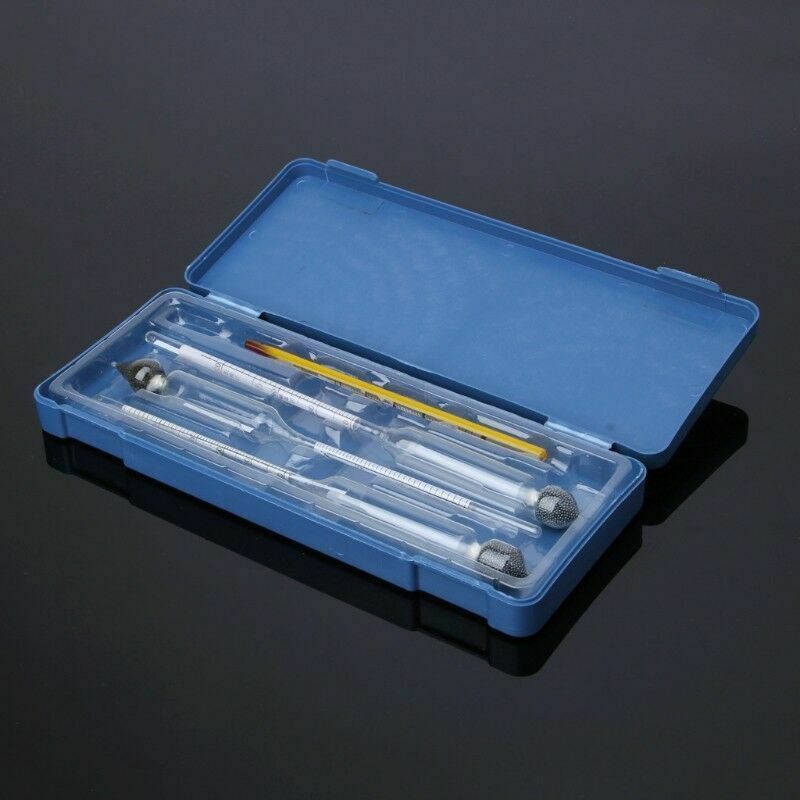 3pcs Hydrometer Alcohol Meter Vinometer Tester With one Thermometer Gadget Set