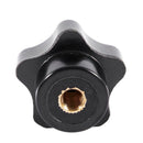 M6 Female Thread 32mm Star Shaped Head Clamping Nuts Knob 10 Pcs V5L4