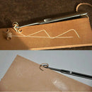2 pcs U V Shaped Stitching Groover Skiving Edge Beveler Leathercraft Leathe N8Q9