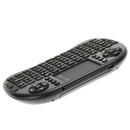 M2S Air Mouse English Mini Wireless Backlit Keyboard Remote with Touchpad