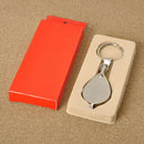 Portable 8X Folding Key Ring Magnifier with Key Chain Daily Magnifying Tool