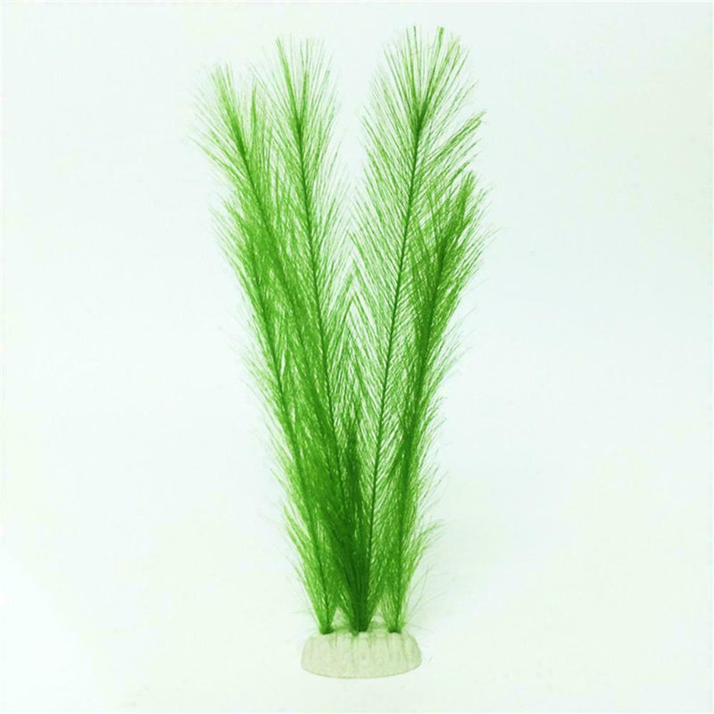 40cm Tall Aquarium Decor Ornament Plastic Plant Green Fish Tank Decor