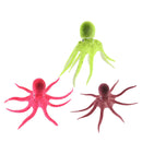 3 Pcs Silicone Fish Decorations Glowing Artificial Ornament for Fish Tank