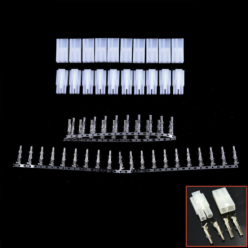 10 Pair Big White Tamiya connector plug RC car/airsoft LiPo/NiMh Battery/ESC BX