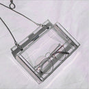 Acrylic Transparent Clutch Chain Box Women Shoulder Bags Hard Day Clutches  X6U4