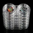6pcs Nail Art Storage Box Removable Case Rhinestone Gems Decor Holder g QIY
