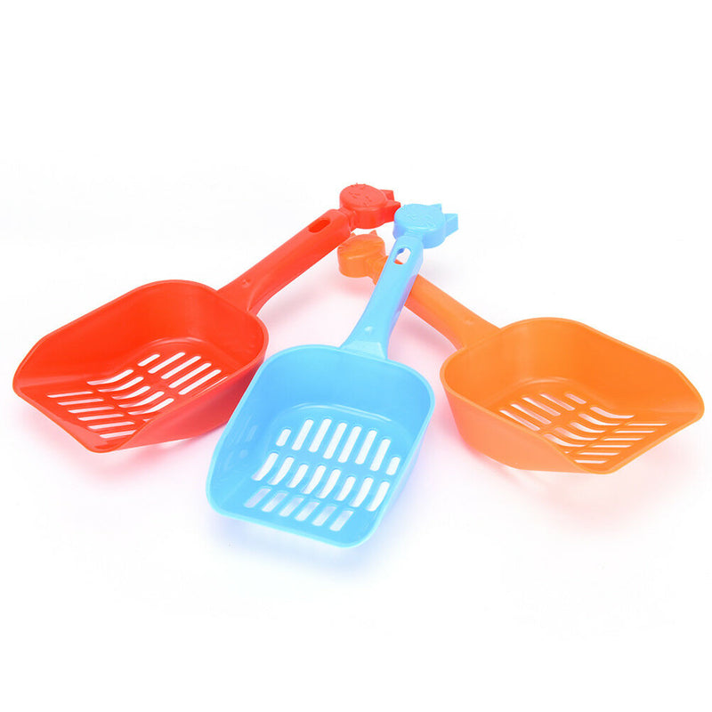 Plastic Cat Kitty Litter Shovel Poop Scoop Cat Owners Supplies Random Color FT