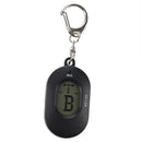Mini Key Ring LCD Digital Chromatic Tuner with Mic Black Q3L7