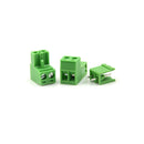 20pcs AC 300V 10A 5.08mm Pitch 2 Pin Screw Pluggable Terminal Block Green  Z