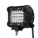 LED Work Light Bars 72W 7200LM Quad Rows Offroad Driving Spot Beam Jeep Tool