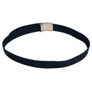 Unisex Plain Webbing Canvas Metal Buckle Belt Blue X3A3