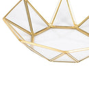 Nordic Style Brass + glass Geometry Storage Baskets Box Simplicity Style Ho