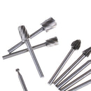 10pcs 1/8 Inch Shank Milling Rotary File Burrs Bit Set Wood Carving Rasps jvJC~ï¼ˆ