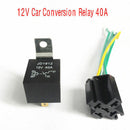 12V Automotive Changeover Relay 40A 5-pin Conversion Type With Socket Holder