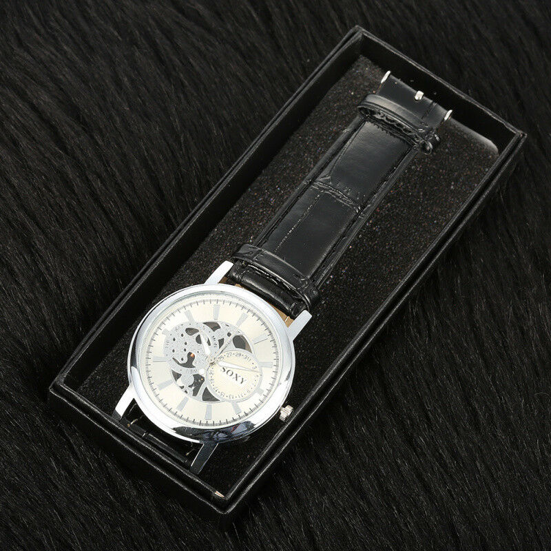 1 Slot Watch Box Case Travel Organizer Holder Jewelry Gift Storage Black Pocket