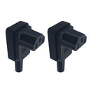 2Pcs C13 90 Degree IEC 320 C13 Female Plug Power