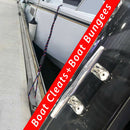 5 inch Boat Deck Mooring Cleats with 4ft Bungee Dock Line Docking Rope