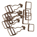 Set of 12 DIY Dungaree Fasteners Clip/Brace Buckles for Suspenders 32/33mm