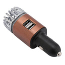 2 in 1 NanoActive Ionic Car Air Purifier - with Dual USB Chargers To Quickl