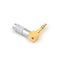 3.5mm 3 Pole Male Plug Solder Jack Audio Adapter Connector 90 Degree  JR