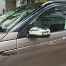 2Pcs Carbon Fiber Style Abs Plastic Side Rearview Mirror Cap Cover Trim For